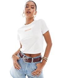 Vero Moda - Cowboy Hat Graphic Baby Tee - Lyst