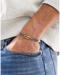 ASOS - Bracelet chaîne à maillons en acier inoxydable étanche - multicolore - Lyst