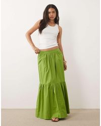 ASOS - Tiered Boho Maxi Skirt - Lyst