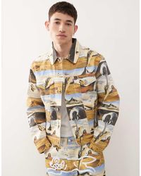 ICECREAM - Chaqueta Vaquera De Estilo Camionero Con Estampado Integral Dreamscape De (Parte De Un Conjunto) - Lyst