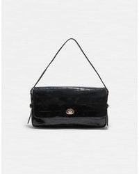 Stradivarius - Maxi Mock-croc Shoulder Bag - Lyst