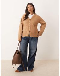 ASOS - Asos design curve – boyfriend-strickjacke - Lyst