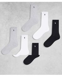 Polo Ralph Lauren - 6 Pack Icon Logo Socks - Lyst