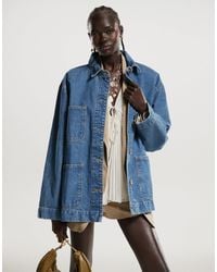 ASOS - Denim Barn Jacket With Pocket Detail - Lyst