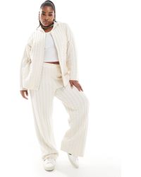 4th & Reckless - – weit geschnittene strickhose aus wollmix - Lyst