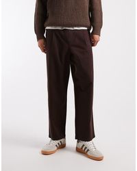 ASOS - Pull On Relaxed Tapered Trousers - Lyst