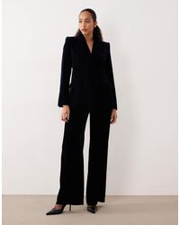 Mango - – combi – elegante hose aus samt - Lyst