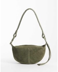 ASOS - Suede Sling Crossbody Bag - Lyst