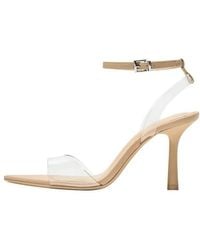 Bershka - Vinyl Heeled Sandals - Lyst