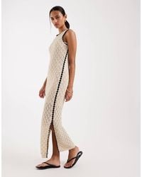 Aware - Sleeveless Corchet Maxi Dress - Lyst