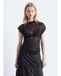 & Other Stories - Asymetric Ruched One Shoulder Top - Lyst
