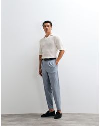 ASOS - Premium 100% Wool Tailored Relaxed Tapered Pants - Lyst