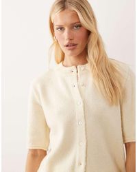 ASOS - Lightweight Relaxed Short Sleeve Cardigan - Lyst