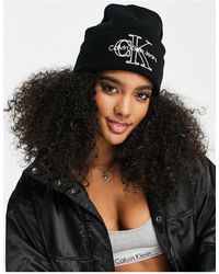 Calvin Klein Denim Waffle Beanie in 