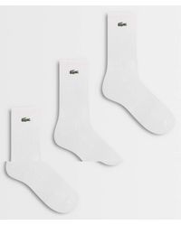 Lacoste - 3 Pack Long Cotton Socks - Lyst