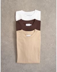 TOPMAN - 3 Pack Classic Fit T-shirts - Lyst