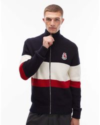 Tommy Hilfiger - Crest Colorblock Zip Through Fleece - Lyst