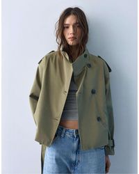 Pull&Bear - – kurzer trenchcoat - Lyst
