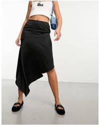Collusion - Studios Asymetric Satin Skirt Co-ord - Lyst