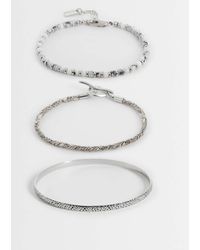 ASOS - 3 Pack Cuff And Beaded Bracelet - Lyst
