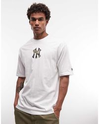 KTZ - Ny Yankees Camo Infill Logo Short Sleeve Oversized T-shirt - Lyst