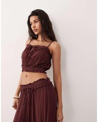 Miss Selfridge - Embroidered Cami Top - Lyst