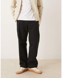ARKET - Pantalones Negros Holgados Con Detalle De 5 Bolsillos De Algodón Puro De - Lyst