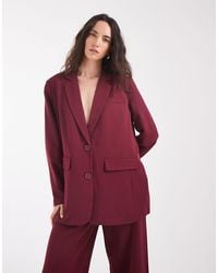 Pieces - Oversized Tailo Blazer Co-ord - Lyst