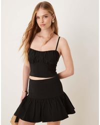 ASOS - Co-Ord Bengaline Corset Cami Top With Ruched Bust Detail - Lyst