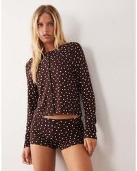 ASOS - Mix & Match All Over Heart Print Pyjama Shorts - Lyst