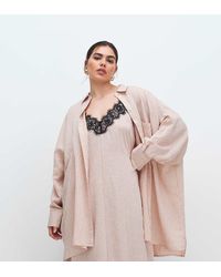 ASOS - Asos Design Curve Poplin Oversized Shirt Dress Co-Ord - Lyst