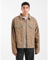 ASOS - Veste en jean d'ensemble - fauve délavé - Lyst