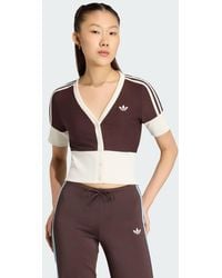 adidas Originals - V-Neck Shirt With Buttons - Lyst