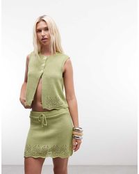 Reclaimed Vintage - Festival Knit Mini Skirt - Lyst