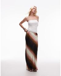 TOPSHOP - Satin Bias Maxi Skirt - Lyst