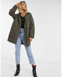asos parka coats womens