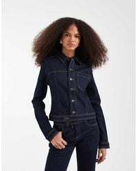 ASOS - Fitted Denim Jacket - Lyst