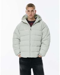 Pull&Bear - Stwd Hooded Puffer Jacket - Lyst