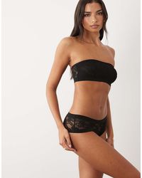 ASOS - Morgana Lace Hipster Briefs With Microfibre Edge - Lyst