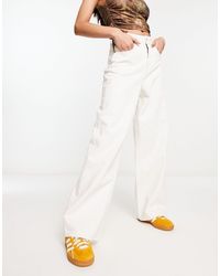 JJXX - Tokyo - jeans bianchi a fondo ampio a vita alta - Lyst