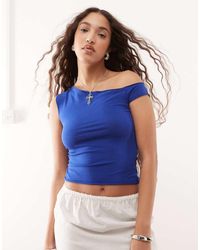 Collusion - Off Shoulder Short Sleeve Top - Lyst