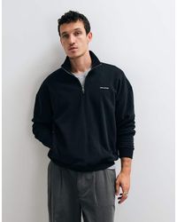 Hollister - Boxy 1/4 Zip Sweatshirt - Lyst