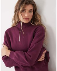 4505 - Rest Day 400gsm Heavyweight Cotton 1/4 Zip Cocoon Sweat - Lyst