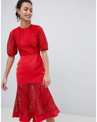 Ruby Red Sequin Dress