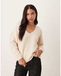 Jdy - V-neck Slouchy Jumper - Lyst