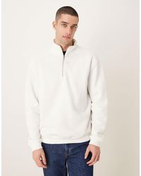 ASOS - Essentials Relaxed Fit Quarter Zip - Lyst