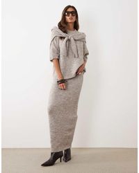 ASOS - Knitted Midaxi Skirt With Wool Co-Ord - Lyst