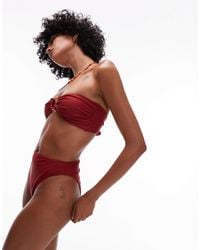 TOPSHOP - Thailand High Waisted Bikini Bottoms - Lyst