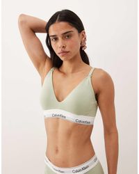 Calvin Klein - Icon Cotton Modal Maternity Lightly Lined Triangle Bra - Lyst