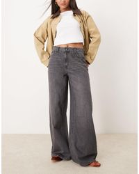 Jdy - High Waisted Wide Leg Jeans - Lyst